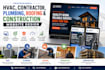 design hvac website roofing, handyman website, construction website plumbing web