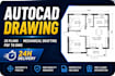 convert hand sketch into cad drawing