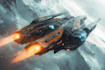 make a sci fi spaceship art and design