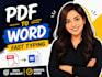 do fast PDF to word typing and accurate document conversion