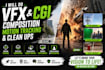 do vfx and cgi composition, motion tracking and clean ups