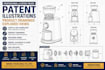 design professional patent illustrations, product drawings, exploded views