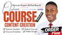 create online course content, video script, elearning course, course creation