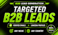 generate targeted b2b leads with emails and linkedin