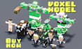 create voxel character game ready