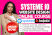 build legal systeme io website, legal coach systeme io course webinar setup