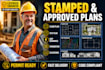 do architectural stamp, do structural engineer, site plan, pe stamp, house plan
