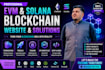 build evm and solana blockchain website and solutions