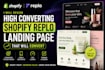 build shopify product pages and landing pages using replo