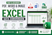 convert PDF, word, or images into excel or google sheets