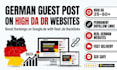 do german guest post on high da and DR websites