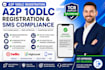 a2p 10dlc registration website tcr compliant