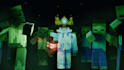 create a cinematic minecraft youtube thumbnail