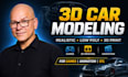do realistic 3d car modeling, rendering for games and 3d printing files