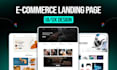 design a high converting ecommerce landing page UI UX in figma