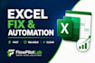 fix excel errors and automate your work fast