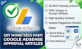 write 30 SEO friendly articles for google adsense approval