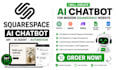 create ai chatbot for mordern squarespace website api ai agent automation