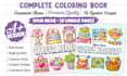 create bold and easy complete coloring book for KDP