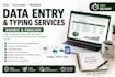 do data entry and typing in arabic and english