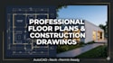 architectural drawing floor plan house design construction documents autocad