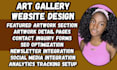 develop wordpress art gallery website exhibition website artist portfolio site