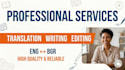 provide fast writing and accurate translation services