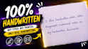 hand write anything beautifully