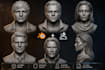 sculpt custom 3d head model 3d face 3d bust model action figure stl 3d printing