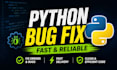 fix bugs and errors in your python code