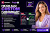 fix or add custom functionality to your elementor website using angie ai coding