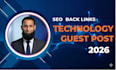 publish a technology guest post with tech backlinks