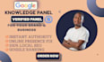 create google knowledge panel graph verify panel for company business brand SEO