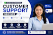 handle customer service, live chat, and email support
