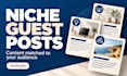 publish niche relevant guest posts with backlinks