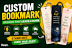 design premium and printable bookmarks in 24 hours