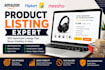 create SEO optimized amazon, flipkart and meesho product listing