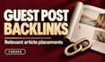 arrange guest post placements with backlinks