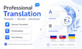 professionally translate in slovak, russian, ukrainian and english texts