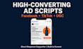 write high converting facebook and tiktok ad scripts for ecommerce