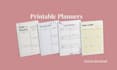 design printable planners, goal planners and to do lists