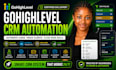 setup and manage gohighlevel website, emails SMS automation sales funnel expert