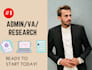 crm, data entry and research services