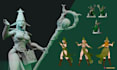 create dnd character concept and 3d model for 3d printing
