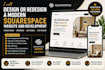 design or redesign a modern squarespace website and squarespace development