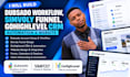 build dubsado workflow, simvoly funnel, gohighlevel CRM automation, website