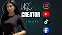 create a vertical ugc video that is natural and simple