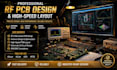 design rf, microwave, and antenna pcb with amplifier, gps, and audio interface