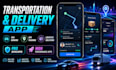 build transportation app, delivery and logistics app, taxi booking app, gps app