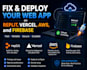 fix and deploy your web app on replit, vercel, AWS, and firebase